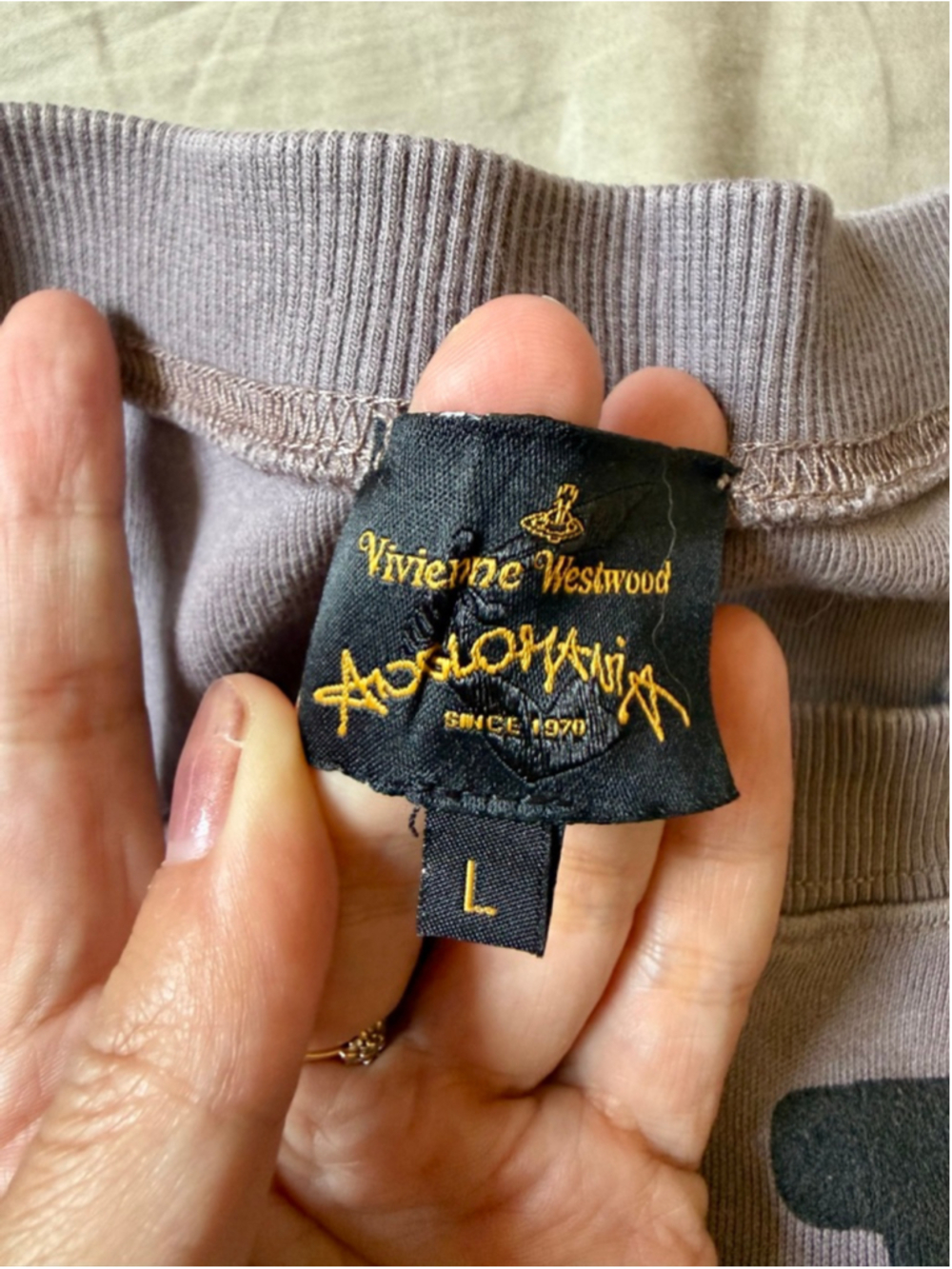 Vivienne Westwood Anglomania Distressed Zip Graphic Sweatshirt Size L Punk Rock - Picture 6 of 8